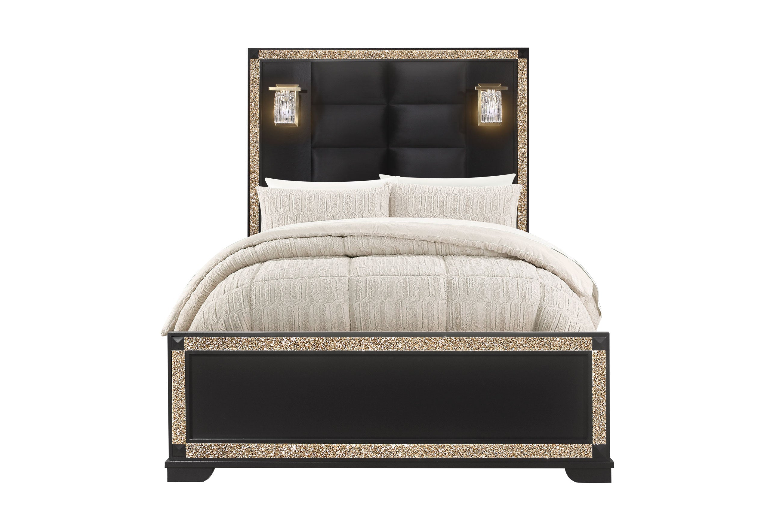 BLAKE - FULL BED WITH LAMPS, KING BED WITH LAMPS, QUEEN BED WITH LAMPS - MyWaynesHome #