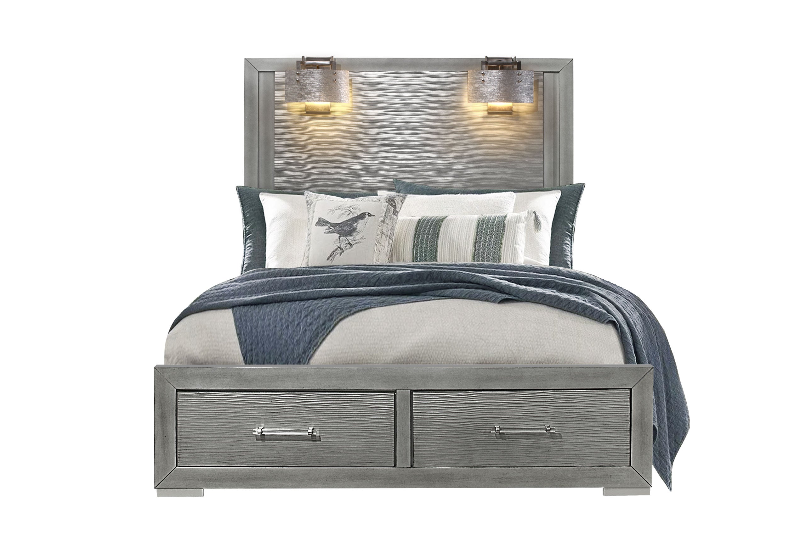 TIFFANY - FULL BED WITH 2 LAMPS, KING BED WITH 2 LAMPS, QUEEN BED WITH 2 LAMPS - MyWaynesHome #