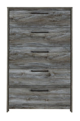 Baystorm - Five Drawer Chest - Gray