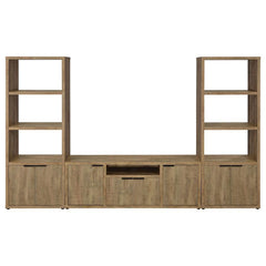 Tabby - 3-Shelf Engineered Wood Media Tower - Mango