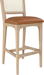 Atrium - Upholstered Bar Stool (Set of 2) - Brushed Natural Frame