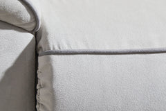 Social Pointe - Power Recliner / Adjustable Headrest - Pearl / Ash