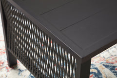 Bridges Beach - Loveseat, Lounge Chairs, Table Set (Set of 4) - Gray