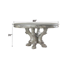 Dresden - Round Pedestal Dining Table - Vintage Bone White