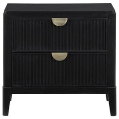 Brookmead - 2-Drawer Nightstand - Black
