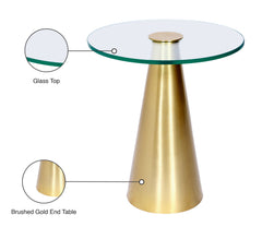 Glassimo - End Table - Gold