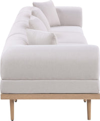 Laguna - 4 Piece Resilient Water Resistant Fabric 142" Upholstered Outdoor Patio Modular Sofa