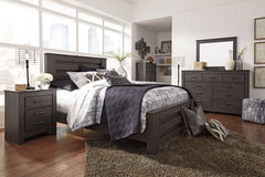 Brinxton - Two Drawer Night Stand - Charcoal