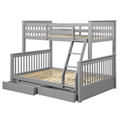 Haley II - Twin Over Full Bunk Bed With Storage