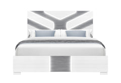 Optimus - 4 Piece Bedroom Set (Full Bed, Dresser, Mirror, Nightstand) - White