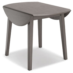 Shullden - Round Drm Drop Leaf Table - Gray