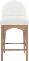 Waldorf - Boucle Stool With Natural Legs