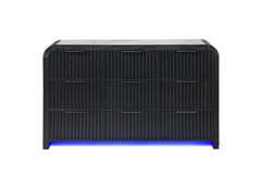 Beckett - Dresser With LED - Black / White