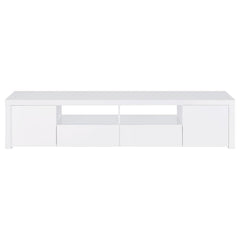 Jude - 2 Door Engineered Wood TV Stand - High Gloss White