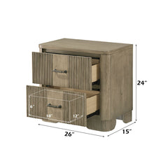 Lakkari - Nightstand - Antique Oak