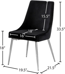 Karina - Dining Chair with Chrome Legs (Set of 2)