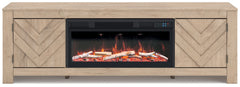 Cayboni - LG TV Stand With Fireplace Option