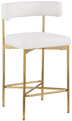 Rivage - Durable Stool With Gold Frame (Set of 2)