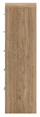 Gramburg - Five Drawer Chest - Warm Natural Brown