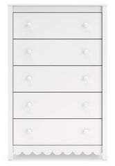 Hallityn - Five Drawer Chest - White