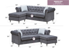 Glory Furniture - Raisa - Sofa Chaise