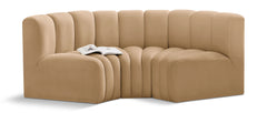 Arc - Velvet 3 Piece Modular U-Shaped Sofa