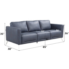 Astonic - Sofa - Blue Leather