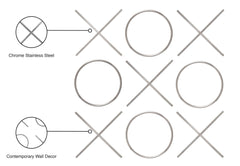 XOXO - Wall Decor - Pearl Silver