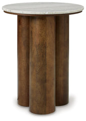 Henfield - Accent Table - Beige / Brown