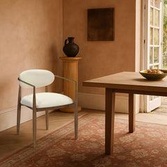 Riccio - Dining Arm Chair (Set of 2) - Walnut Frame