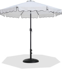 Amalfi - Patio Umbrella - Black Base / Black Pole
