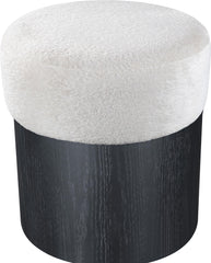 Nimes - Ottoman / Stool With Black Base