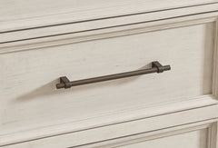 Shaybrock - Dresser And Mirror - Antique White / Brown