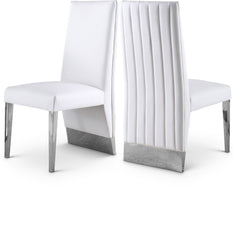 Porsha - Dining Chair (Set of 2) - Chrome Base