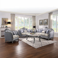 Ariadne - Coffee Table - Marble Top & Platinum