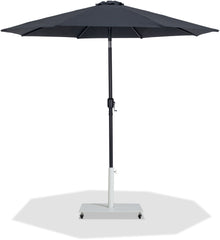 Fiji - Aluminum Patio Umbrella With Square White And Black Base