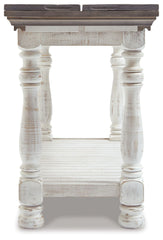 Havalance - Flip Top Sofa Table - Gray / White