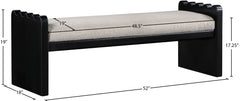 Sonia - Bench With Black Base