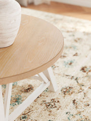 Fawndell - Occasional Table Set (Set of 3) - Antique White / Brown