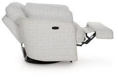 Alainmont Next-Gen Nuvella - Swivel Power Recliner - Stone