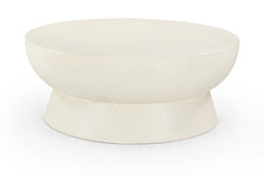 Avaya - Concrete And Fiberglass Indoor / Outdoor Coffee Table - Cream