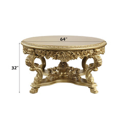 Bernadette - Round Dining Table - Gold