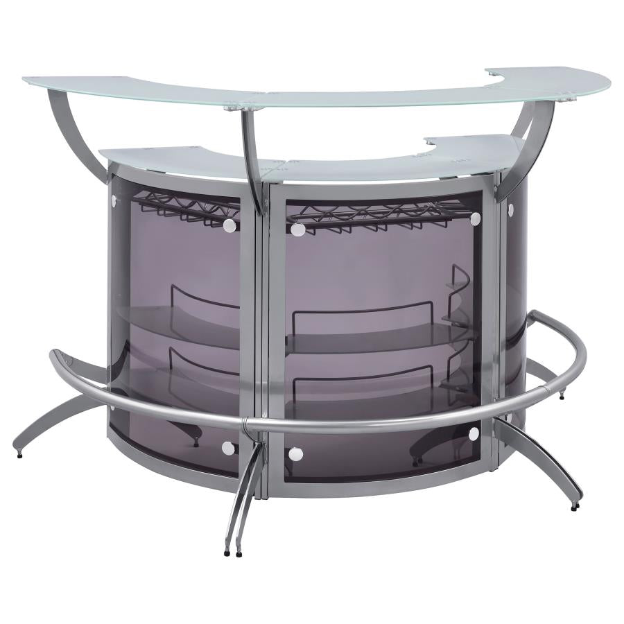 Dallas Silver 3 Pc Home Bar - MyWaynesHome #