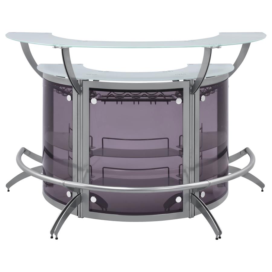 Dallas Silver 3 Pc Home Bar - MyWaynesHome #
