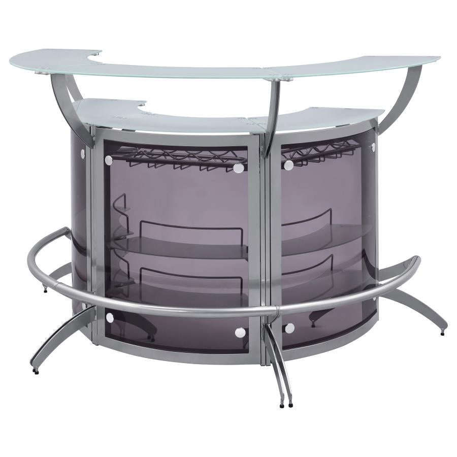 Dallas Silver 3 Pc Home Bar - MyWaynesHome #