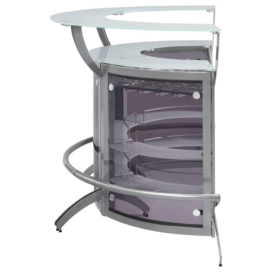 Dallas Silver 3 Pc Home Bar - MyWaynesHome #