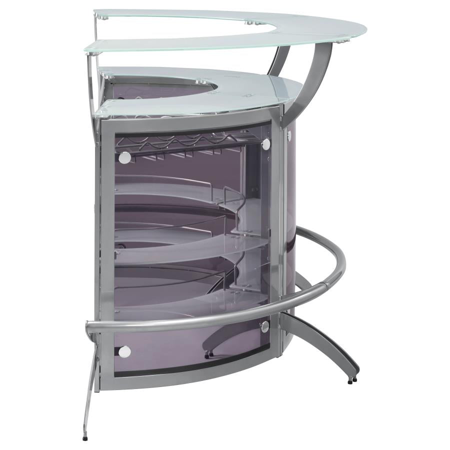 Dallas Silver 3 Pc Home Bar - MyWaynesHome #