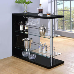 Prescott Black Home Bar - MyWaynesHome #