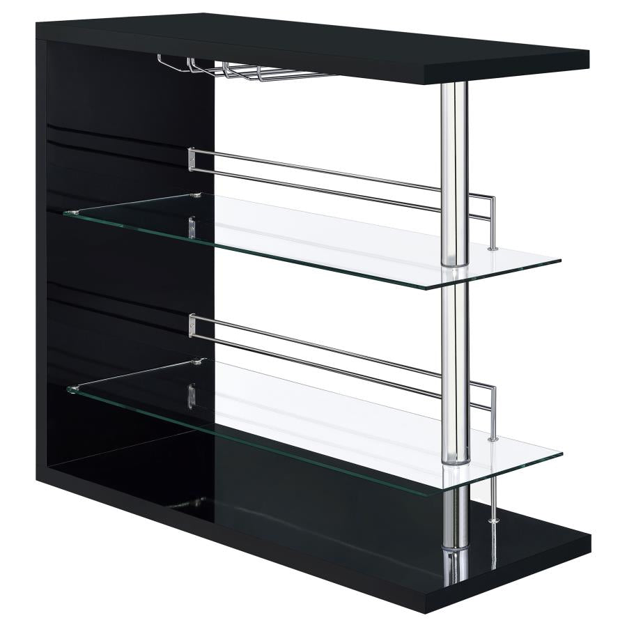 Prescott Black Home Bar - MyWaynesHome #