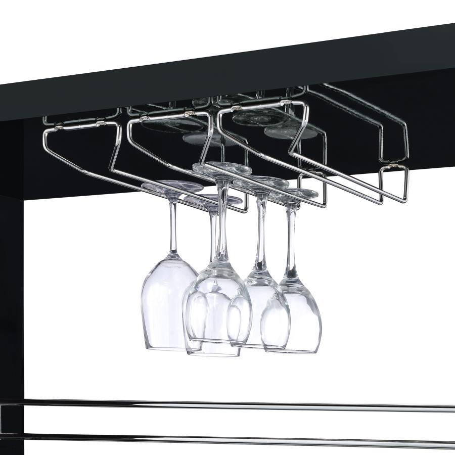 Prescott Black Home Bar - MyWaynesHome #